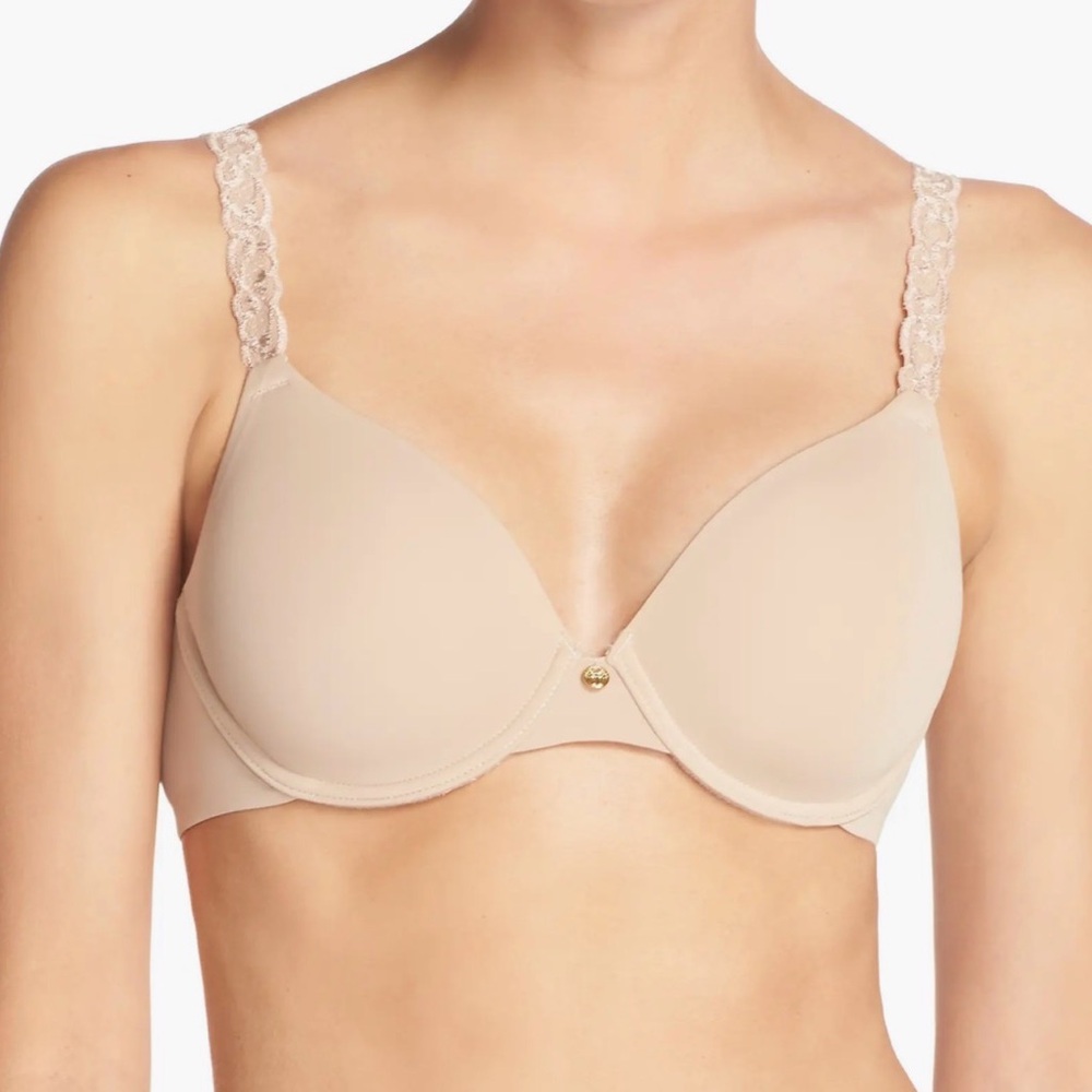 ⬇️ Natori Pure Luxe Underwire T-Shirt Bra Size 36DDD / 36E